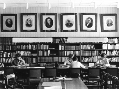 Lärarrummet på Kristianstads läroverk. 1960-tal. Foto Eino Tubin. Lärarnas Riksförbunds arkiv, TAM-Arkiv