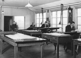 Kontor på Fagersta bruk, 1910. Fagersta bruksarkiv, kopia TAM-Arkiv