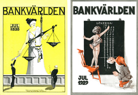 Tidskriften Bankvärlden 1929 och 1930