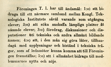 Föreningen T.I. Ändamål, 1865